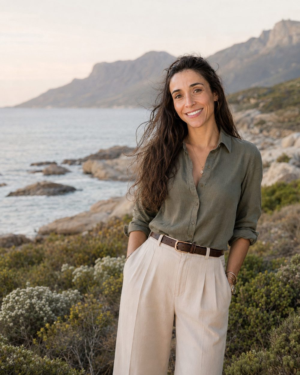 Daneil Del Fante on the coast near Cape Town
